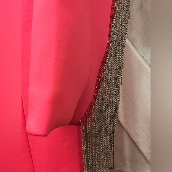 Cowboy Cowgirl Barbie Pink Metal Fringe Bling Button Jacket Dress Size Large - Picture 5 of 16